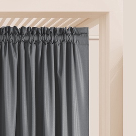 Nakts aizkari Room99 Aura, tumši pelēka, 140 cm x 280 cm