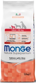 Sausā suņu barība Monge Speciality Mini Salmon & Rice, rīsi/lasis, 7.5 kg