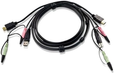 Kaabel Aten HDMI/USB/3.5mm Audio/3.5mm Mic - HDMI/USB/3.5mm Audio/3.5mm Mic HDMI/USB/3.5mm Audio/3.5mm Mic, HDMI/USB/3.5mm Audio/3.5mm Mic, 1.8 m, must