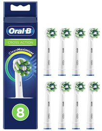 Uzgalis Oral-B Cross Action EB50-8, balta, 8 gab.
