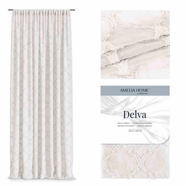 Дневные шторы AmeliaHome Delva Pleat, бежевый, 270 см x 140 см