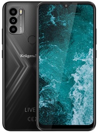 Mobiiltelefon Kruger & Matz Live 9, must, 4GB/64GB
