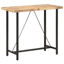 Барный стол VLX, черный/светло-коричневый, 120 см x 58 см x 107 см