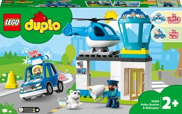 Konstruktors LEGO® DUPLO® Policijas iecirknis un helikopters 10959
