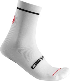 Zeķes Castelli Entrata 9, balta, L/XL