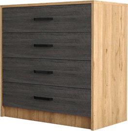 Kummut Kalune Design Grande 3608, tamm/tumepruun, 45 x 80 cm x 81.8 cm