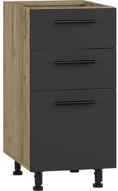 Нижний кухонный шкаф Halmar Vento DS3-40/82, дубовый/антрацитовый, 520 мм x 400 мм x 820 мм