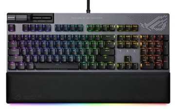 Klaviatūra Asus ROG STRIX Flare II EN, melna, bezvadu