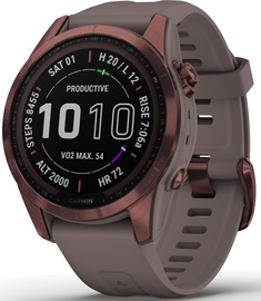 Умные часы Garmin fēnix® 7S Sapphire Solar DLC Titan, бронзовый
