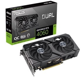 Vaizdo plokštė Asus GeForce RTX 4060 EVO OC DUAL-RTX4060-08G-EVO, 8 GB, GDDR6