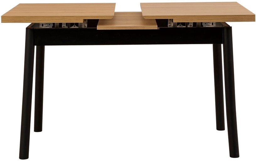 Ēdamistabas komplekts Kalune Design OLV-AC-TK18, melns/koka