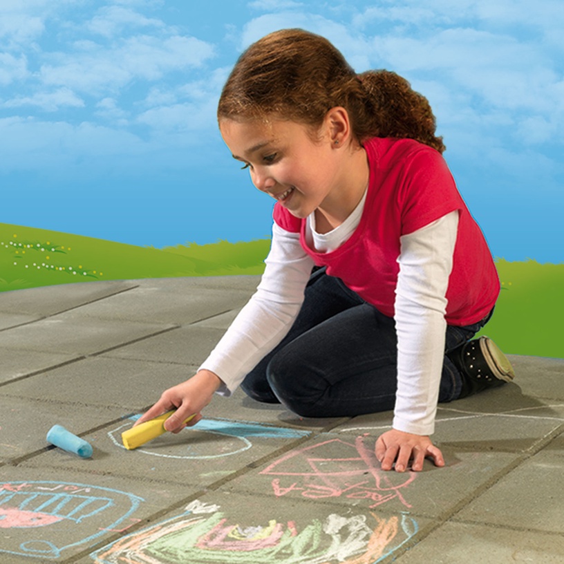 Kriidid SES Creative Playground Chalks, mitmevärviline, 22 tk