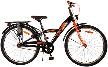 Vaikiškas dviratis, miesto Volare Thombike, juodas/oranžinis, 24"