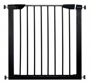 Saugumo varteliai Springos Safety Gate SG0002AC, 75 - 117 cm, plastikas/metalas, juoda