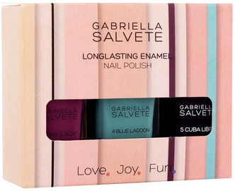 Набор лаков для ногтей Gabriella Salvete Longlasting Enamel, 33 мл, 3 шт.