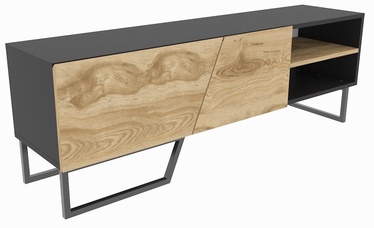 TV-laud Kalune Design Denasse, must/tamm, 150 cm x 35 cm x 50.5 cm