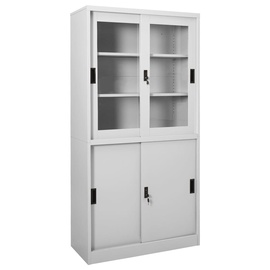 Офисный шкаф VLX, светло-серый, 40 x 90 см x 180 см