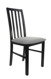Valgomojo kėdė Ramen D09-TXK_RAMEN-TX058-1-DENVER_18_GREY, matinė, juoda/pilka, 52 cm x 44 cm x 95 cm
