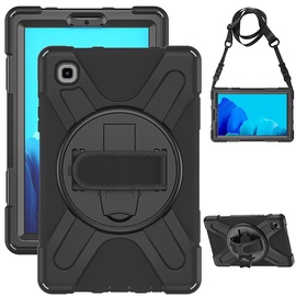 Planšetdatora soma Estuff CHICAGO Full Body Defender for Galaxy Tab A7 Lite, melna, 8.7"