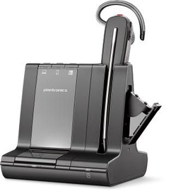Bezvadu austiņas Plantronics Savi 8245 Office Convertible, melna