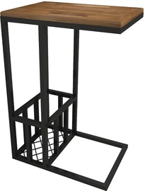 Журнальный столик Kalune Design Prag C, ореховый, 45 см x 30 см x 62 см