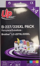 Tinte Uprint 225XL BK, zila/dzeltena/fuksīna (magenta), 30 ml