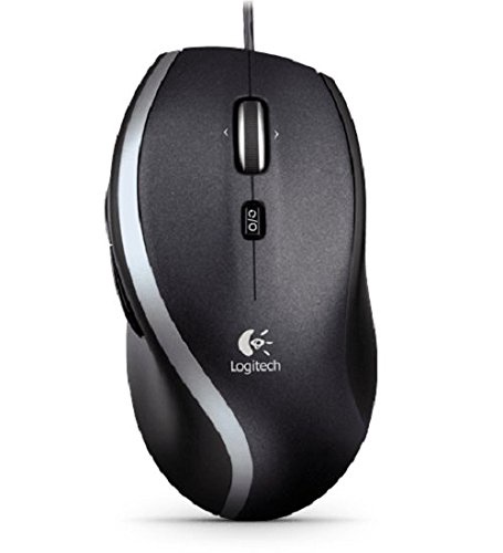 Kompiuterio pelė Logitech M500, juoda/pilka