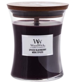 Svece, aromātiskā WoodWick Spiced Blackberry, 65 h, 275 g