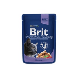 Konservuotas ėdalas katėms Brit Premium Cod Fish, 100 g
