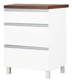 Bodzio Sandi Kitchen Bottom Drawer 60x86x52cm Polished White