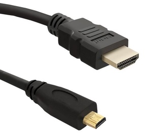 Laidas Qoltec HDMI Micro - HDMI HDMI male, Micro HDMI male, 2 m, juoda