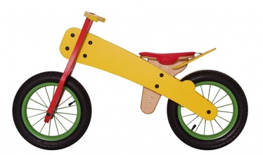 Balansinis dviratis MGS FACTORY Spring, geltonas, 12"