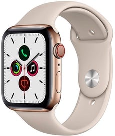 Apple Watch Series 5 44mm GPS Gold Stainless Steel Case with Stone Band Cellular