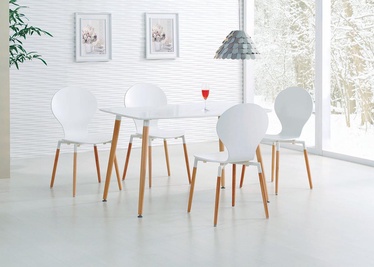 Valgomojo stalas Halmar Socrates 0, baltas, 1200x800x740mm