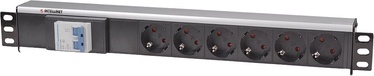 Intellinet Power Strip Rack 19'' 1.5U 250V/16A 6xSchuko 1.6m Black