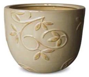 Puķu pods IP10-012, 25cm, bēšs