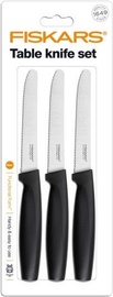 Fiskars Functional Form Table Knife Set 3pcs Black