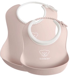 BabyBjorn Feeding Bib Set 2-Pack Powder Pink