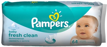 Pampers Fresh Clean Wipes 64pcs