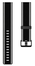 Fitbit Versa Woven Hybrid Band Black Gray Small