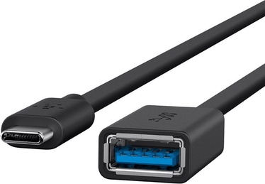 Кабель Belkin, USB Type-C male / USB 3.0 A female, 0.14 м