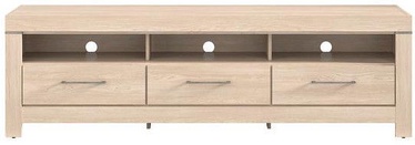 TV staliukas Black Red White Gent Oak, 2000x540x600 mm