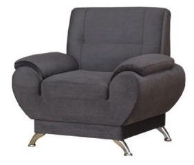 Kanclers Livonia Armchair Velor Dark Gray