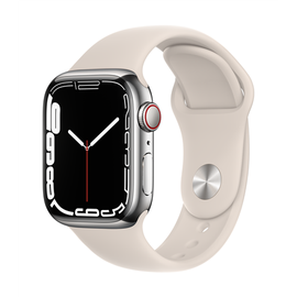 Умные часы Apple Watch Series 7 GPS + LTE 41mm Stainless Steel EE, серебристый