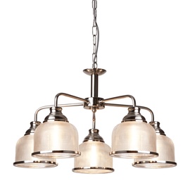 Retro stiliaus pakabinamas šviestuvas Searchlight Bistro 1685-5SS, 5 x 7W E27