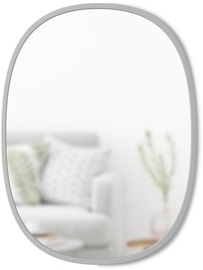 Umbra Hub Oval Mirror Grey