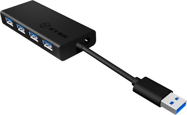 ICY BOX IB-AC6104 USB 3.0 4-Port Hub Black