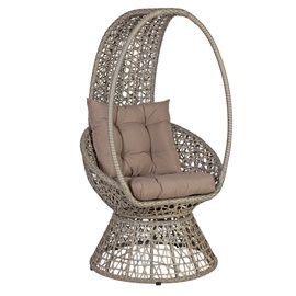 Home4you Pangolin Rotating Garden Chair Grey