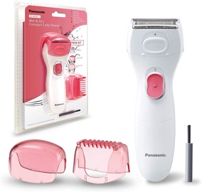 Moteriškas skustuvas Panasonic Wet & Dry ES-WL50, baltas/rožinis