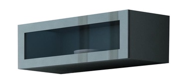 Cama Meble Vigo 90 Cabinet Glass Grey/Grey Gloss